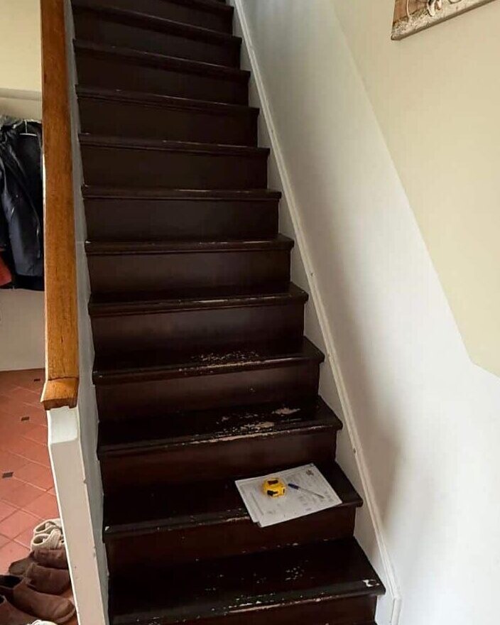 oude situatie van de trap